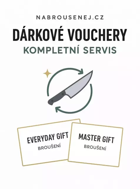 Broušení nožů Praha dárkový voucher