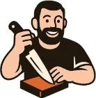 LOGO NABROUSENEJ.CZ – Profesionální broušení nožů Praha