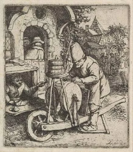 Historie broušení nožů