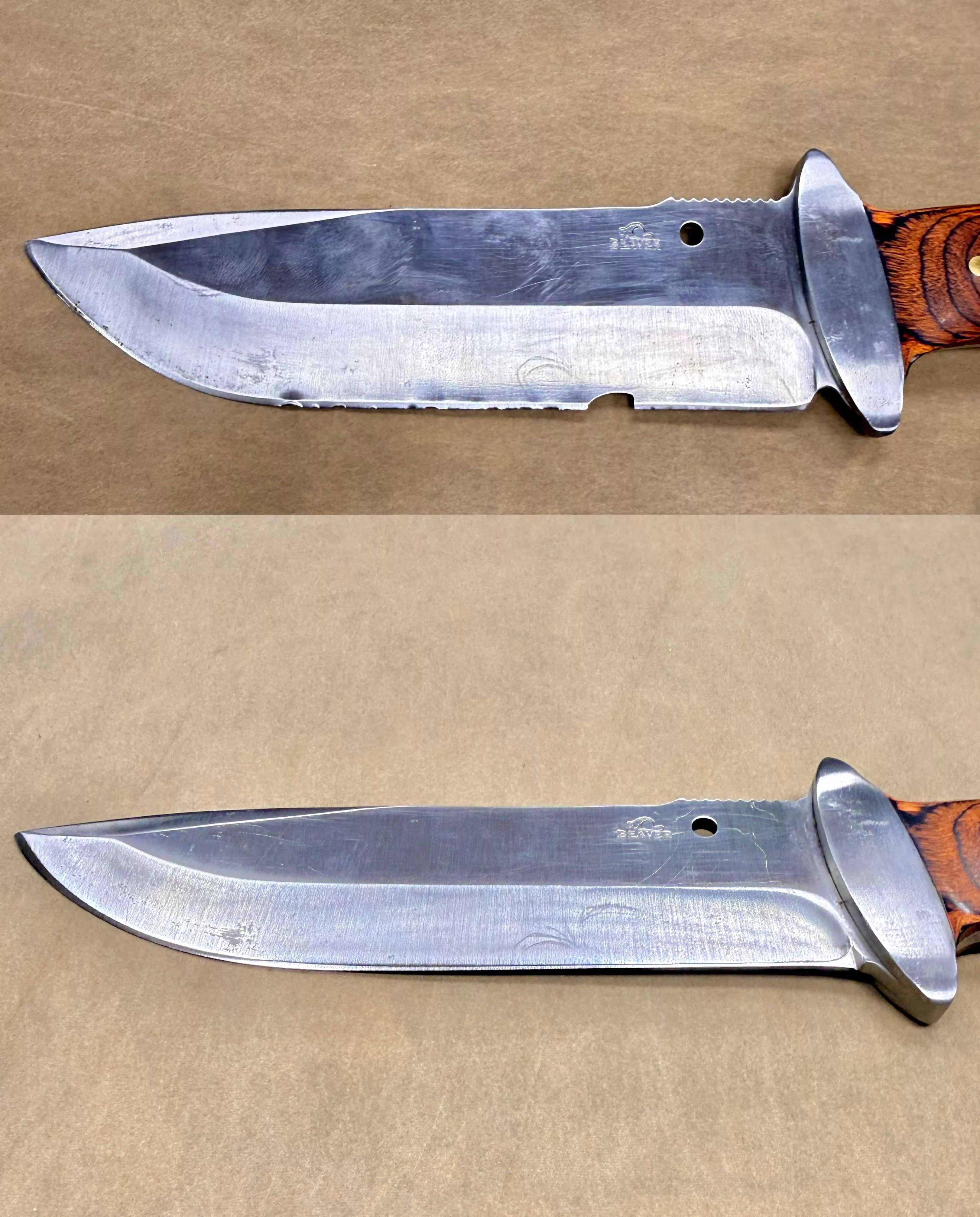 Nůž před broušením a po broušení - nabrousenej.cz